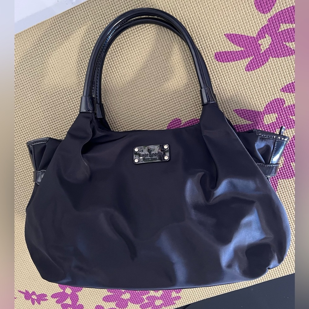 Kate Spade Black Color Stevie Nylon Satchel Bag